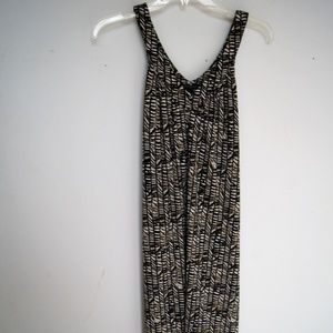 Banana Republic Back Gray White Geometric Dress XS